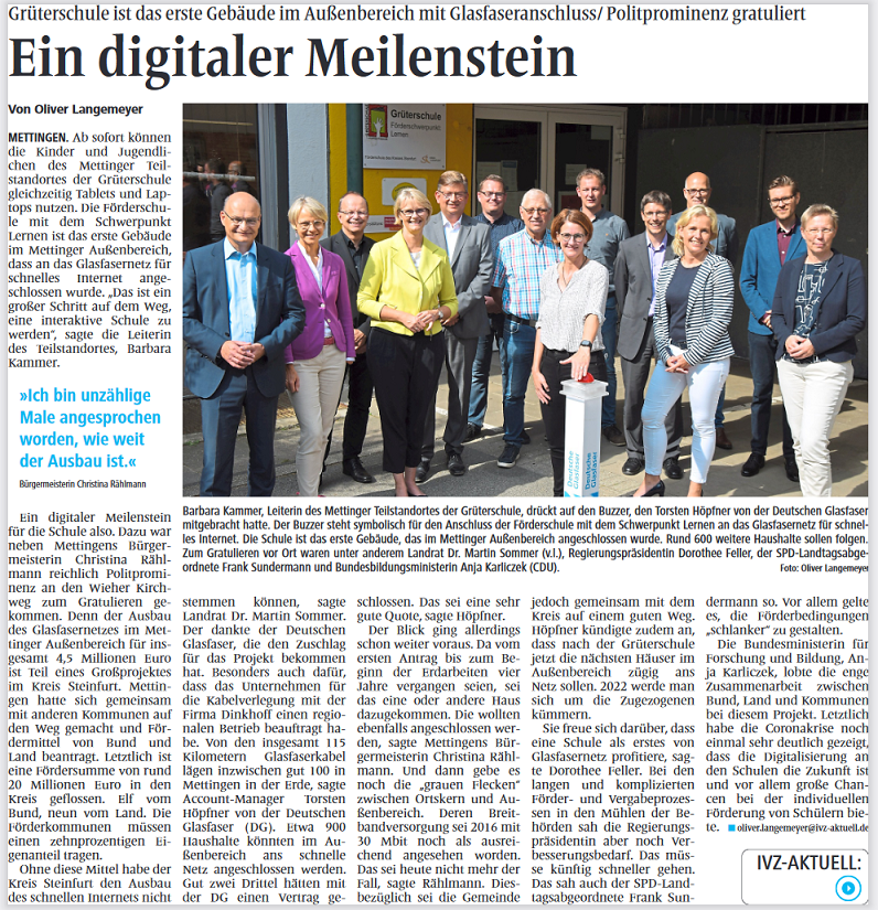 Ibbenbürener Volkszeitung 11.09.2021 Oliver Langemeyer Autorivz.medien GmbH Co. KG alle Rechte vorbehalten