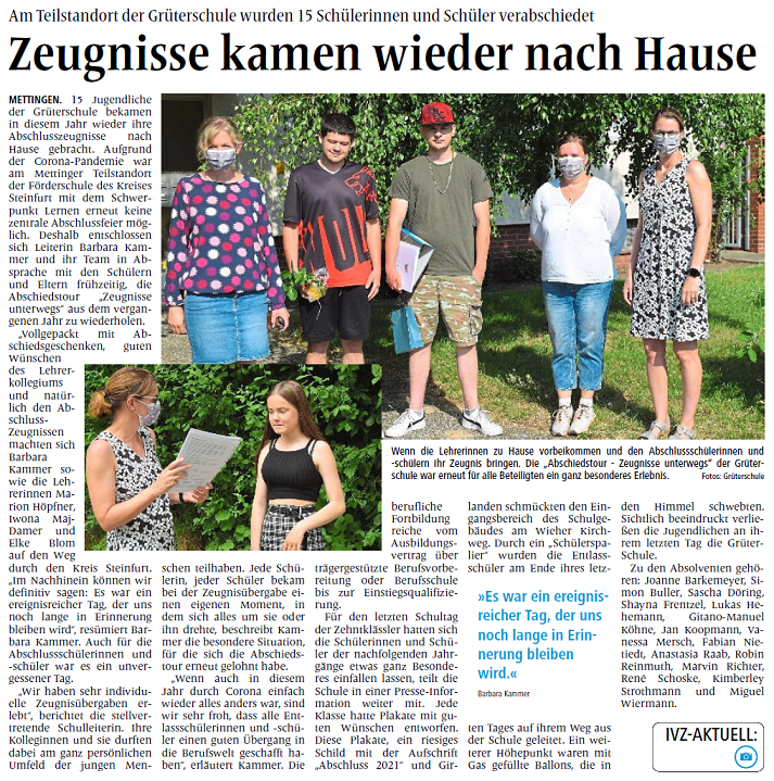 Ibbenbürener Volkszeitung 25.6.2021 Oliver Langemeyer Autorivz.medien GmbH Co. KG alle Rechte vorbehalten